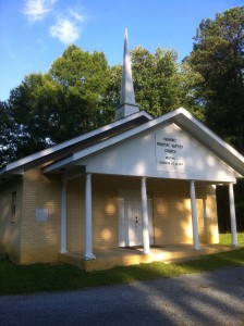 Harmony Primitive Baptist Church, Calhoun, Georgia. Photograph by Judy Mincey, June 4, 2012.