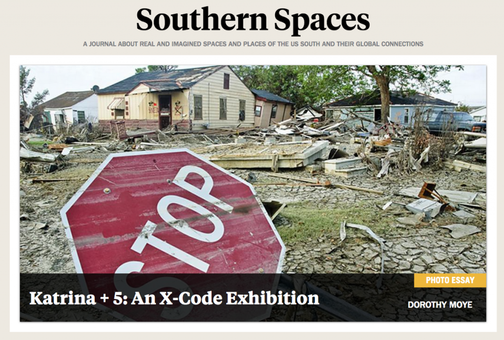 Home page of the redesigned Southern Spaces site. Screen capture courtesy of Southern Spaces.